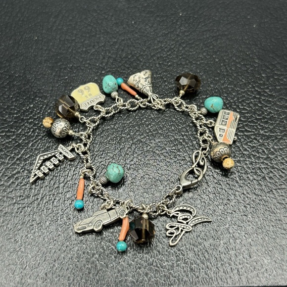 Carolyn Pollack Sincerely Southwest Route 66 Charm Bracelet - Picture 1 of 13